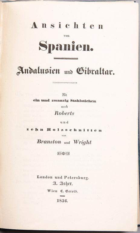 BOK, "Landscape Annual or tourist in Spain for 1836 Andalusia", Wien 1836.