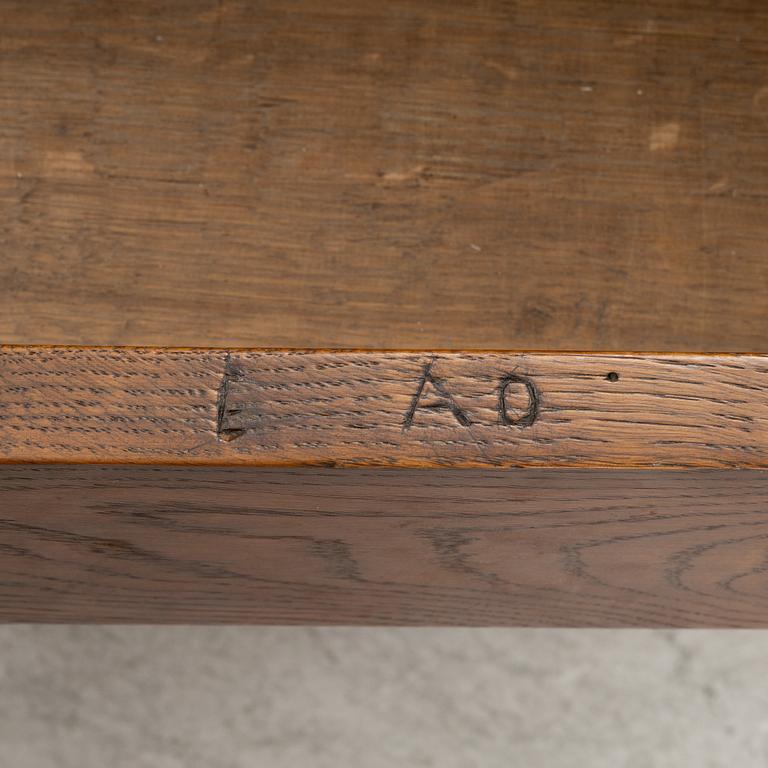 A Swedish provincial table, dated 1792.