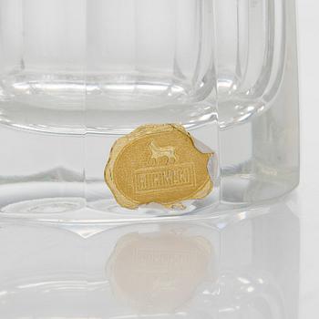 Aimo Okkolin, vas, "Fyr", signerad Aimo Okkolin, Riihimäen Lasi Oy.