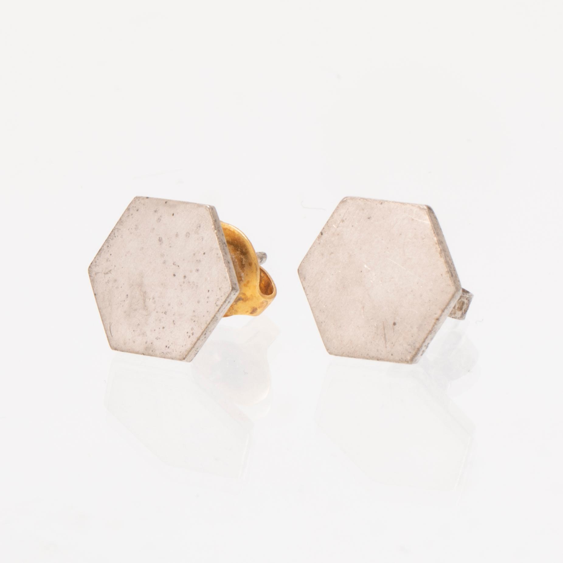 Wiwen Nilsson örhängen silver 1966.