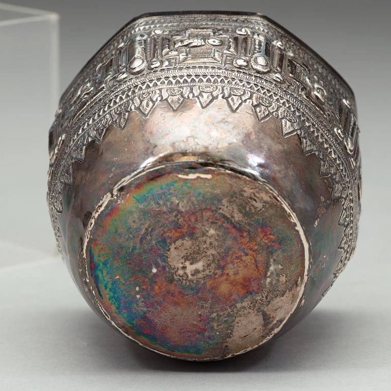 A group of Thai silver, circa 1900.