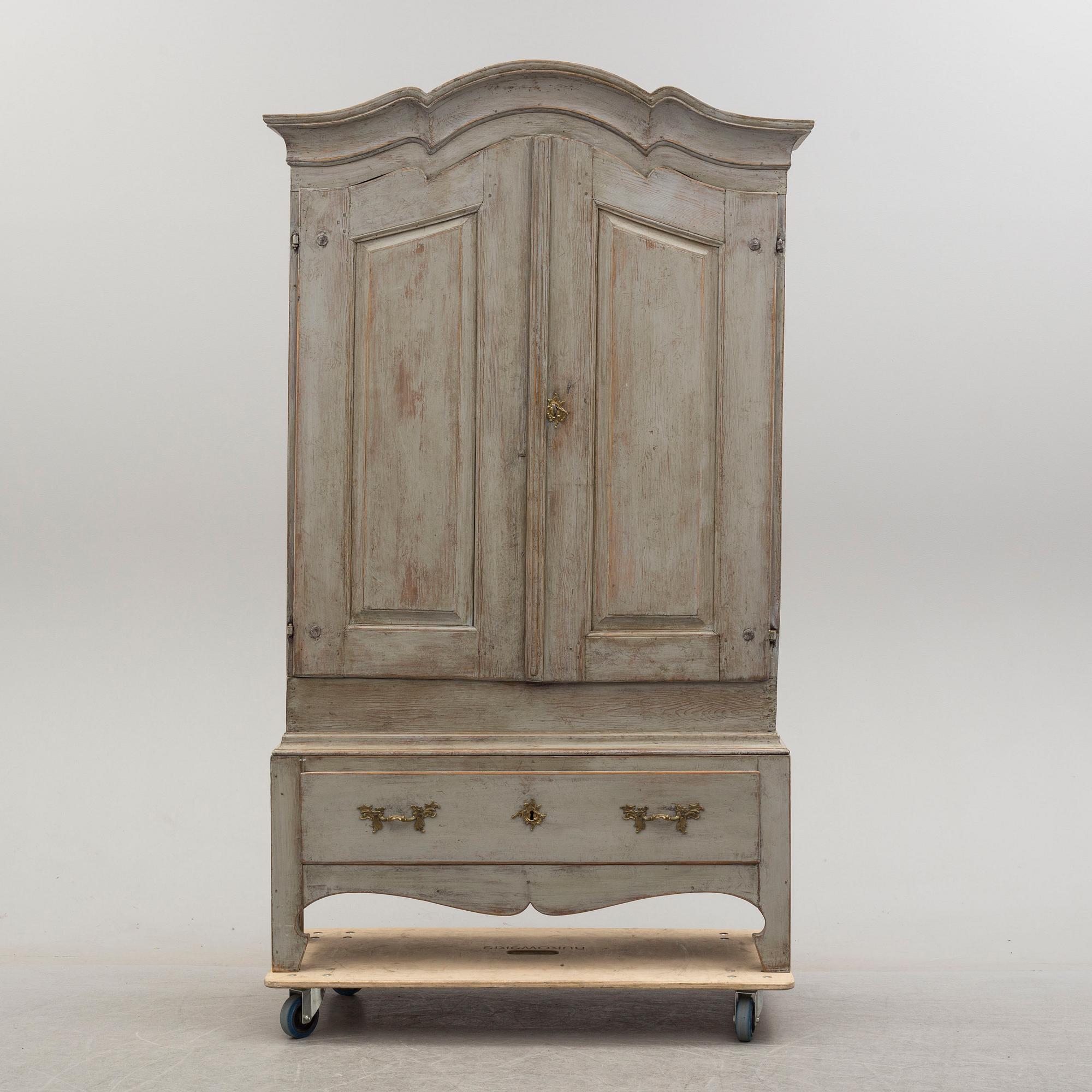 An 18th century rococo cabinet.