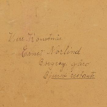 ERNST NORLIND, blandteknik, signerad E. Norlind.