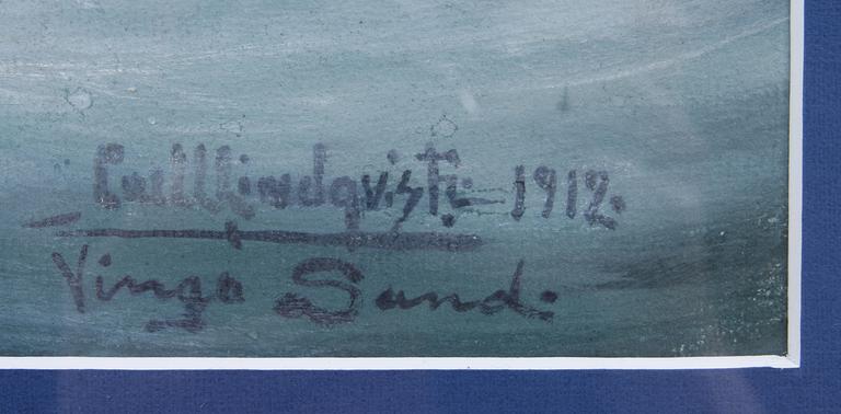 CARL L LINDQVIST, akvarell, sign o dat "-07".