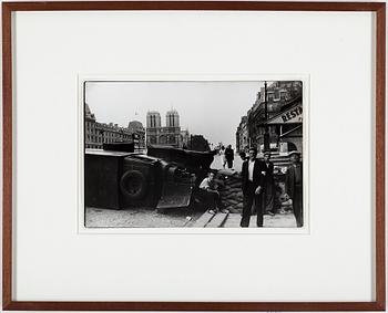 HENRI CARTIER-BRESSON, gelatin silver print stamped by the photographer and with Europapress AB copyright stamp verso.