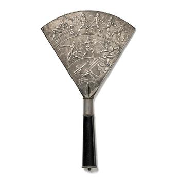 183. Nils Fougstedt, handspegel, modell "A 619", Firma Svenskt Tenn, Stockholm, 1920-30-tal.