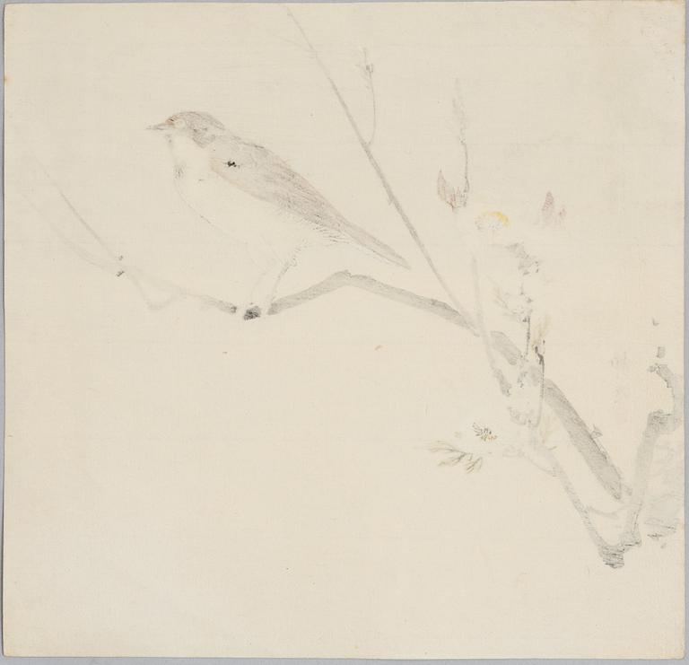 A group of three Japanese woodblock prints, 20th century.
