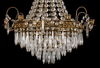 LJUSKRONA, gustaviansk stil, 1900-talets första hälft, höjd ca 90 cm.