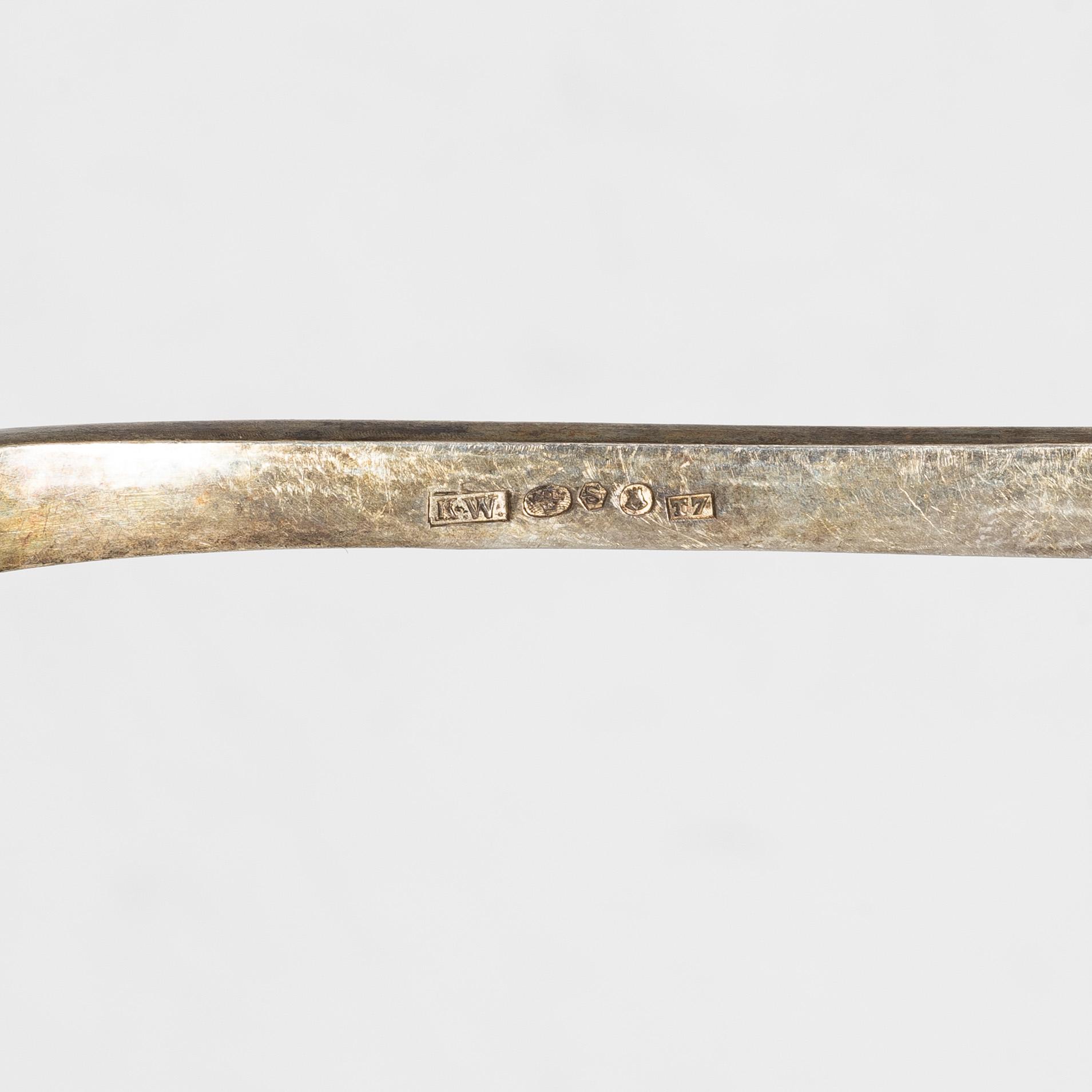 A 72-piece silver flatware set, Mema, Sweden, 1973-75, and eight other pieces of varying models.