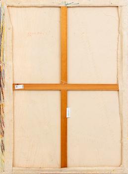 Lenore Malen, Lenore Malen, mixed media on canvas, on verso signed and dated -81.