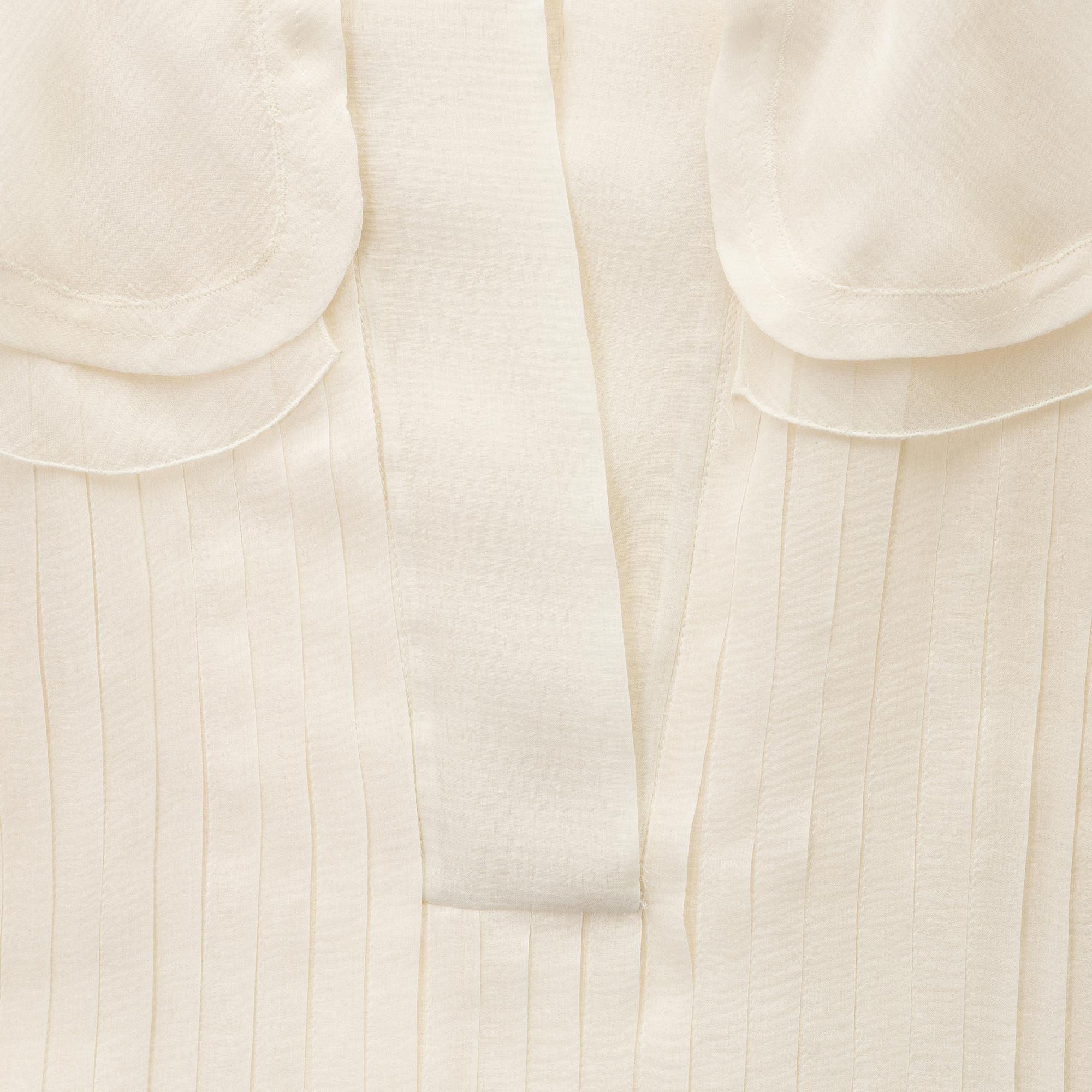 Chloé, a pleated silk shirt, size 38.