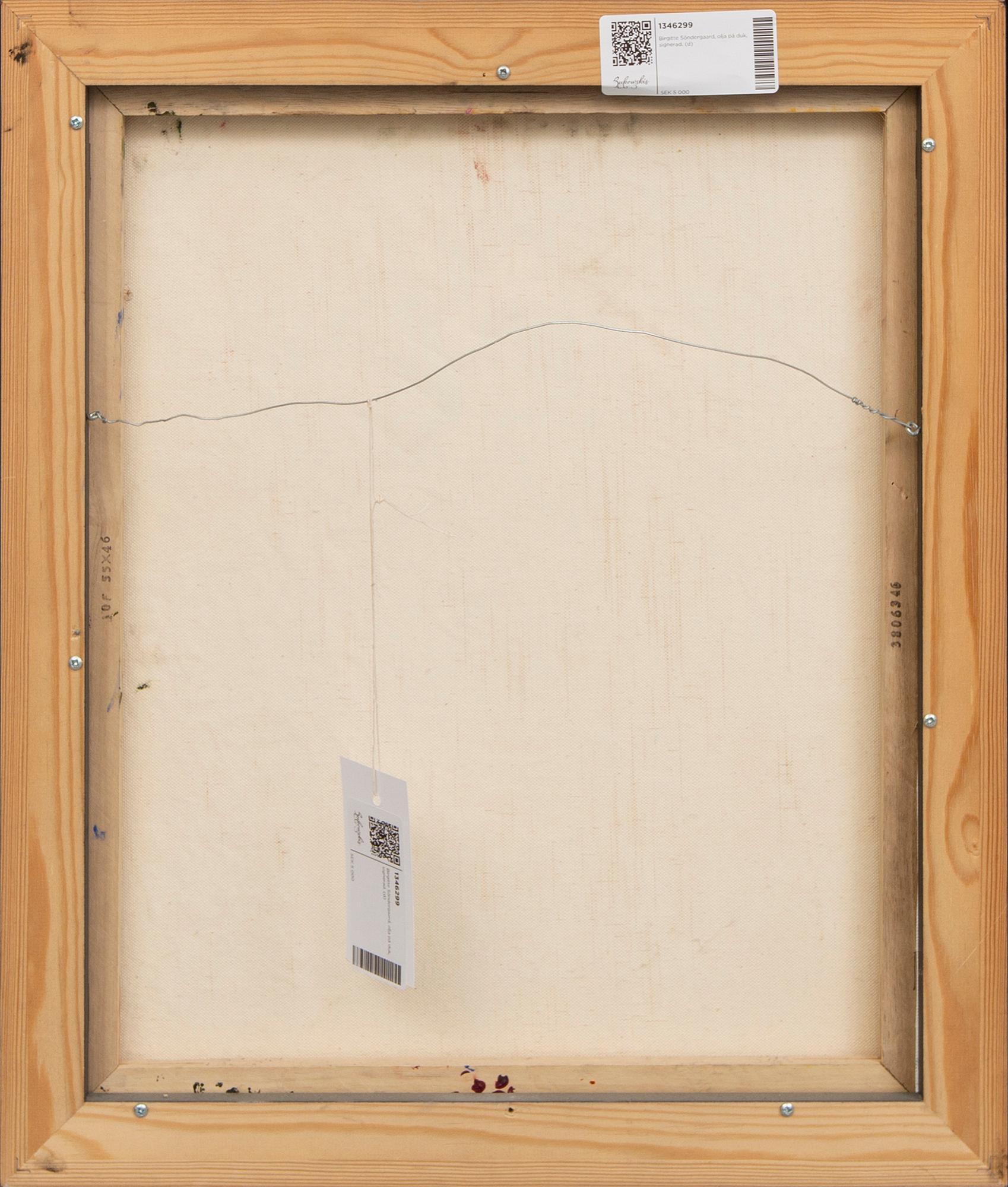 Birgitte Söndergaard, olja på duk, signerad.