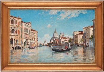 Carl Skånberg, Canal Grande with view over Santa Maria della Salute.