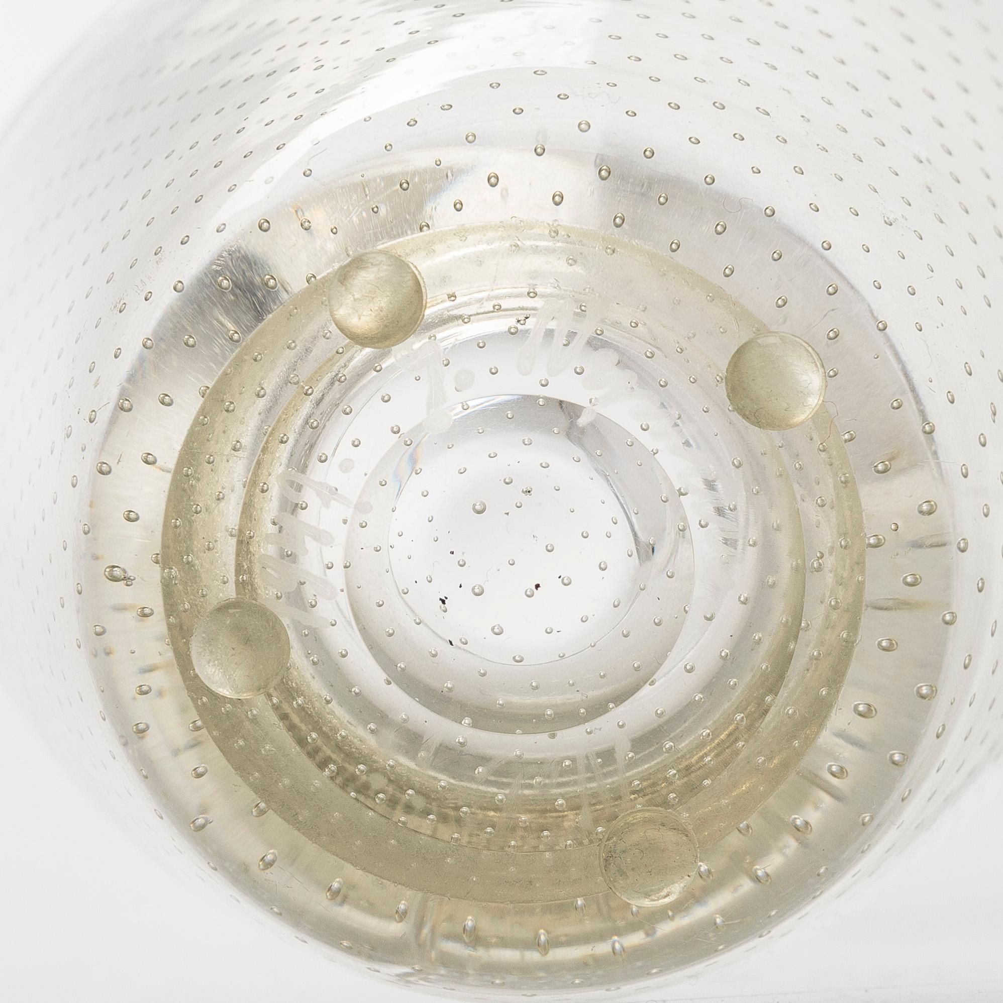 Gunnel Nyman, vaser, 2 st, modell "GN 3" och "GN 16". Signerade G. Nyman Notsjö 1947 och G. Nyman Nuutajärvi Notsjö.