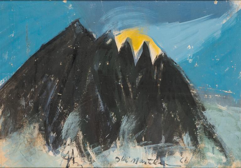 Olavi Martikainen, oil on canvas laid on panel, signed and dated -68.