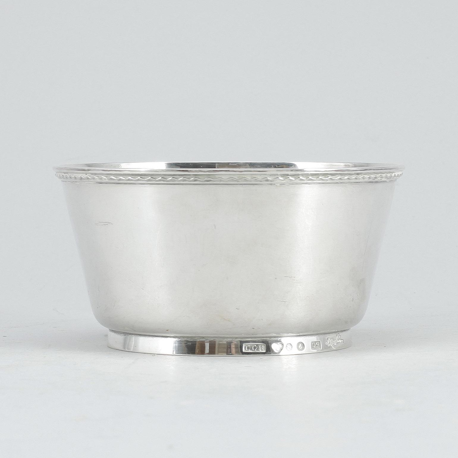 SKÅL, silver, Råströms Silver- O Nysilverfabrik, Stockholm, 1966. vikt ca 303g.