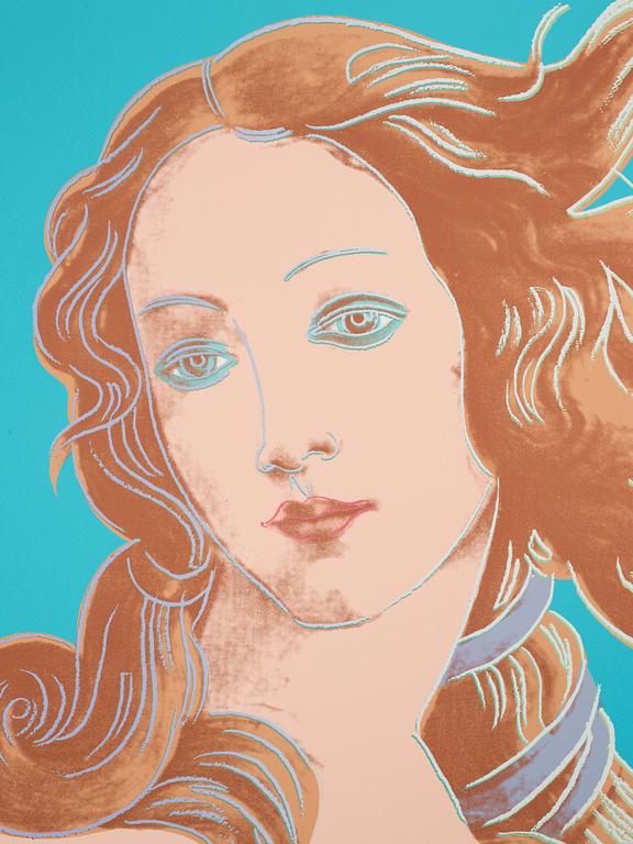 Andy Warhol, "Venus", ur: "Details of renaissance paintings (Sandro Botticelli, Birth of Venus, 1482)".