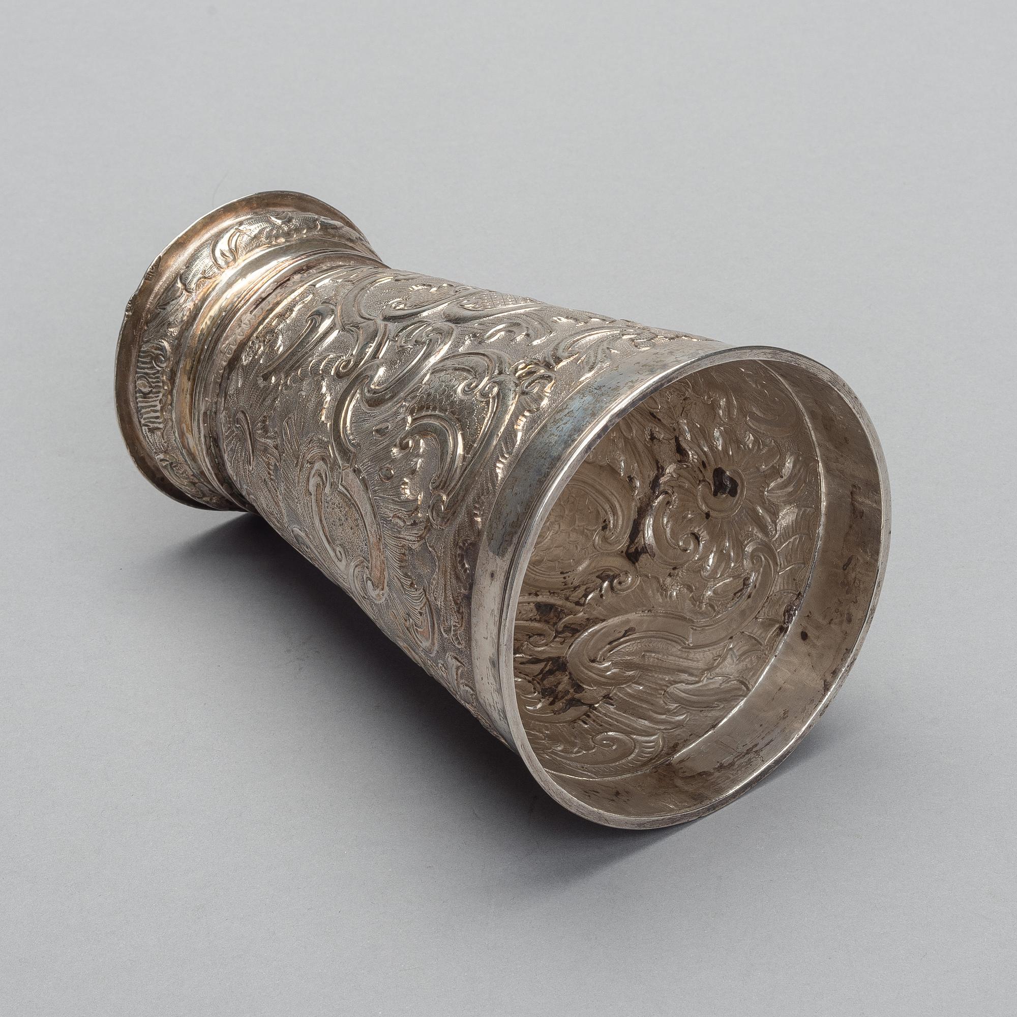 KANNNELLINENPIKARI, hopeaa, Venäjä, Moskova 1770-80-luku, Timofei Silujanov, paino 392 g.