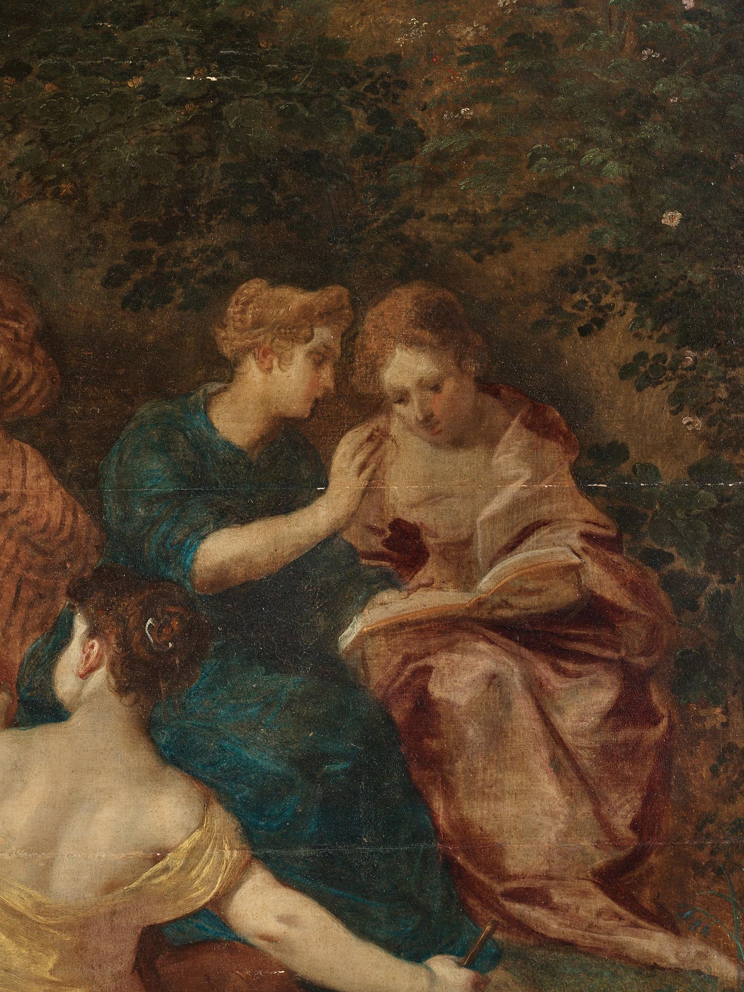 Hendrick van Balen och Jan Brueghel den äldre, tillskriven. Minerva besöker de nio muserna.