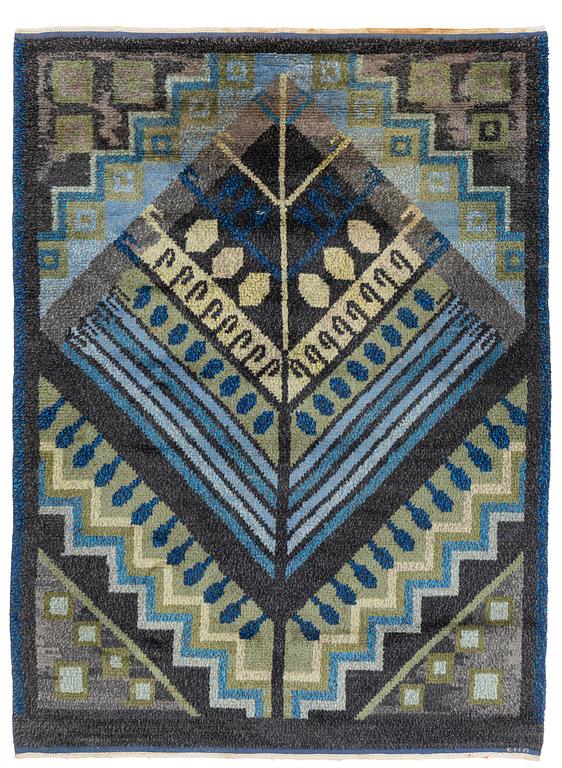 Ethel Halvar-Andersson, a carpet, knotted pile, c 242 x 178 cm signed EHA.