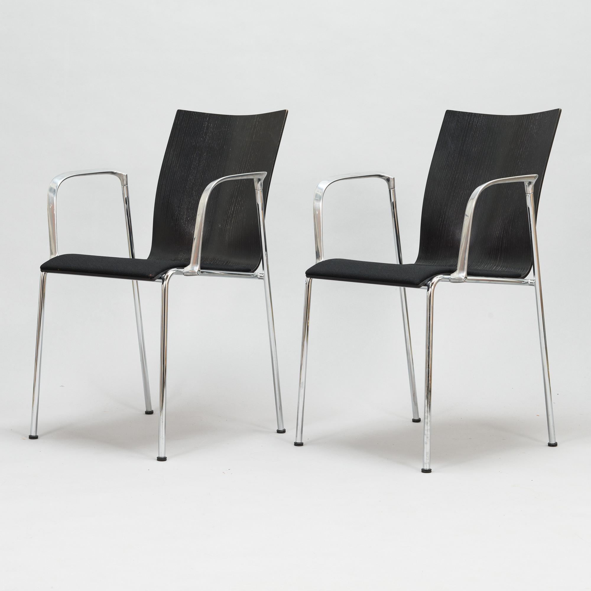 Erik Magnussen, Four "Chairik" chairs. Engelbrechts, Denmark.