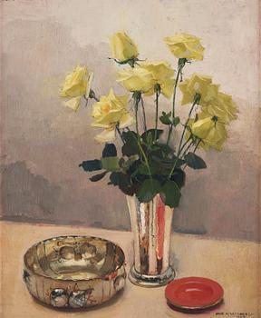 615. Olle Hjortzberg, Still Life with Roses.
