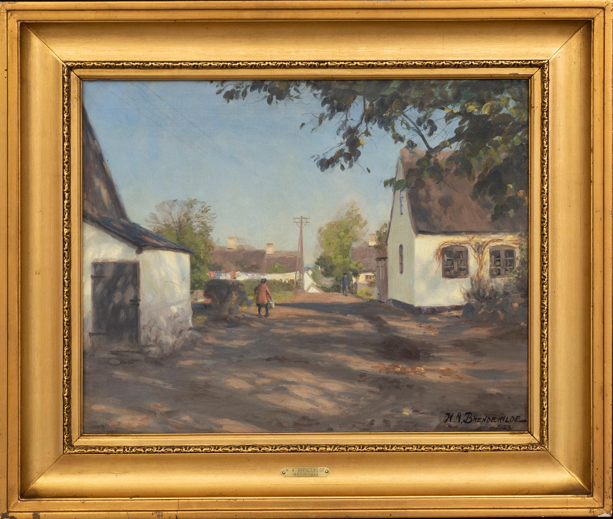 Hans Andersen Brendekilde, olja på duk, signerad och daterad.