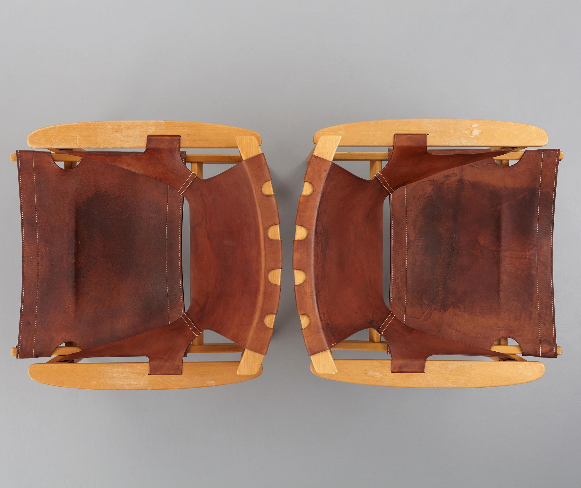 CARL-AXEL ACKING, a pair of 'Trienna' easy chairs, Källemo Sweden.