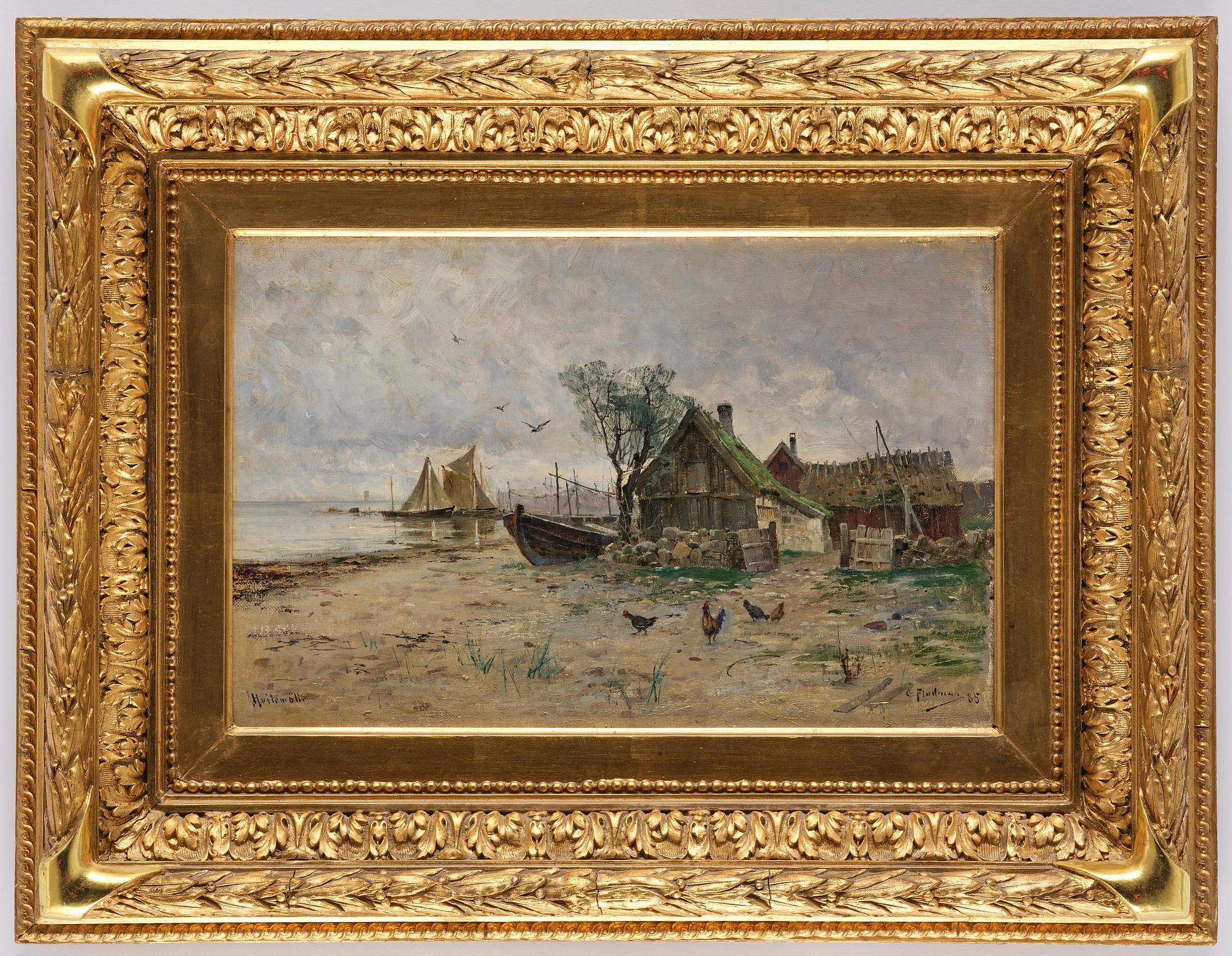 Carl Flodman, Motif from Hvitemölle.