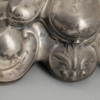 KANDELABRAR, ett par, silver, Tyskland, 1800/1900-tal.