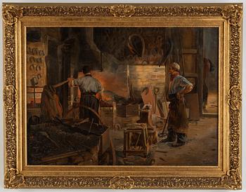 Unknown artist, oil on canvas, signed Blair. - Bukowskis