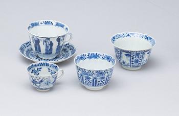 PARTI PORSLIN, 12 delar, porslin, med märkning, Kina 1800-tal.