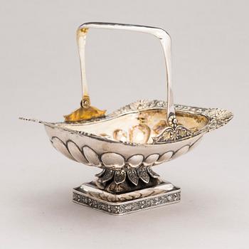 SERGEI REPIEV, A parcel-gilt silver confectionery basket, mark of Sergey Repiev, Moscow 1833.