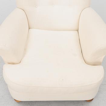 Josef Frank, a model 366 armchair, Firma Svenskt Tenn.
