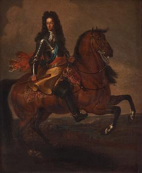 627. Dirck Maas Tillskriven, Wilhelm III till häst (1650-1702).