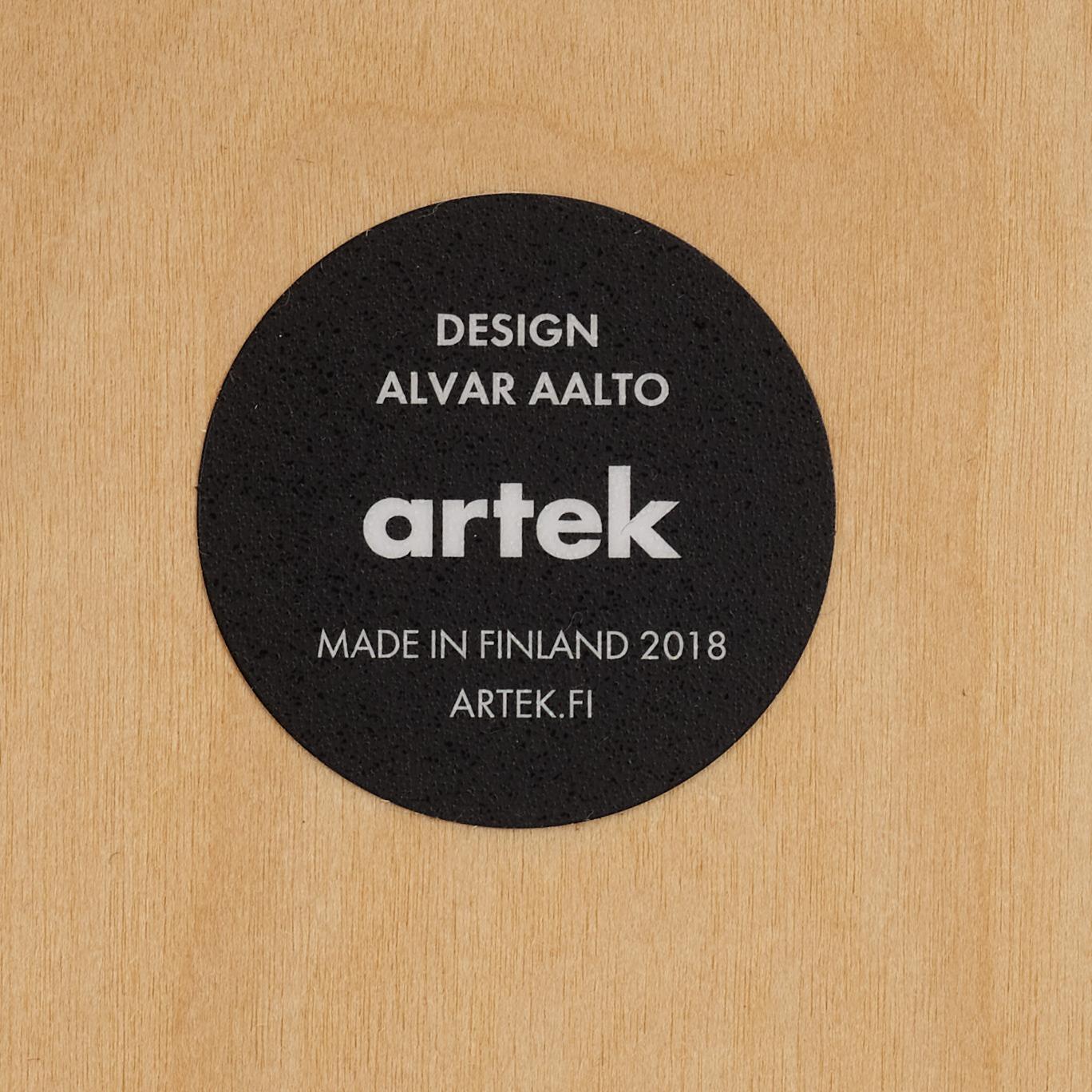 Alvar Aalto, four K65 bar stools, Artek, 2019.