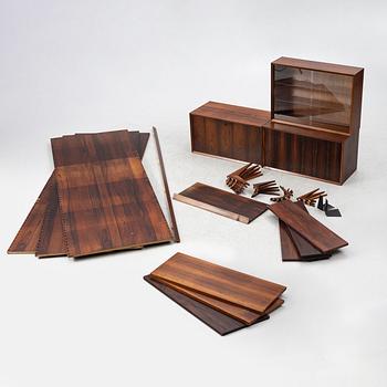 Poul Cadovius, shelving system, 'Royal System', Denmark, second half of the 20th century.