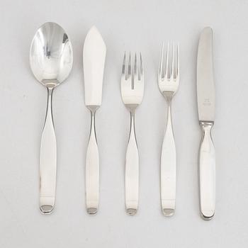 A German Silver 800 Cutlery, mark of MH Wilkens & Söhne, Bremen-Hemelingen (60 pieces).