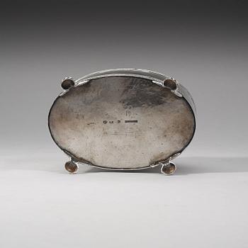A Swedish 18th century silver sugar casket, Nils Tornberg, Linköping 1793.