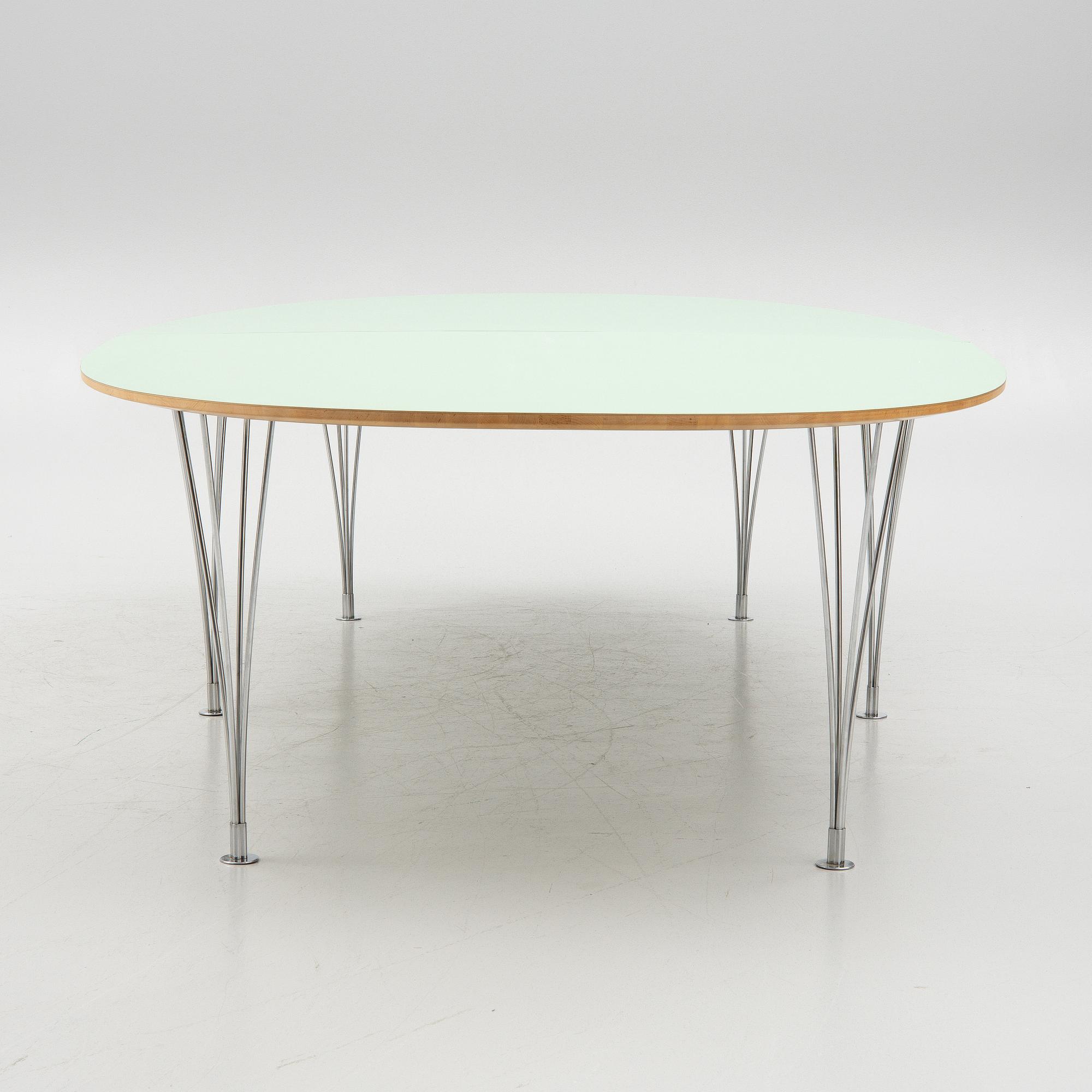 Bruno Mathsson, Piet Hein, dining table, "Superellipse", Bruno Mathsson International.