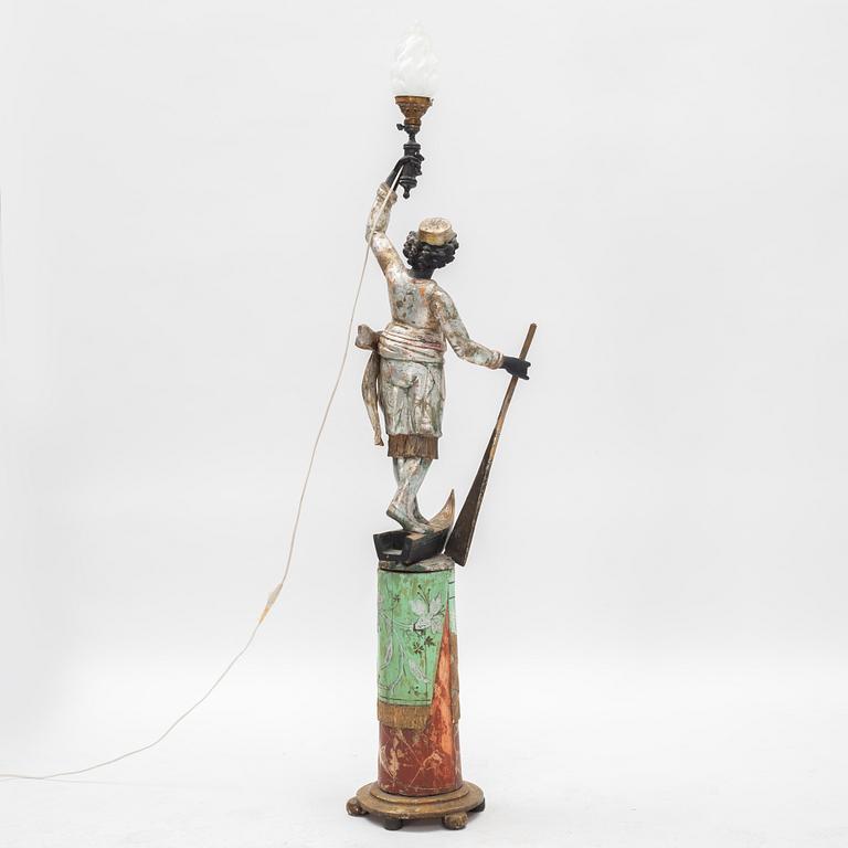 A late 19th century floor lamp.