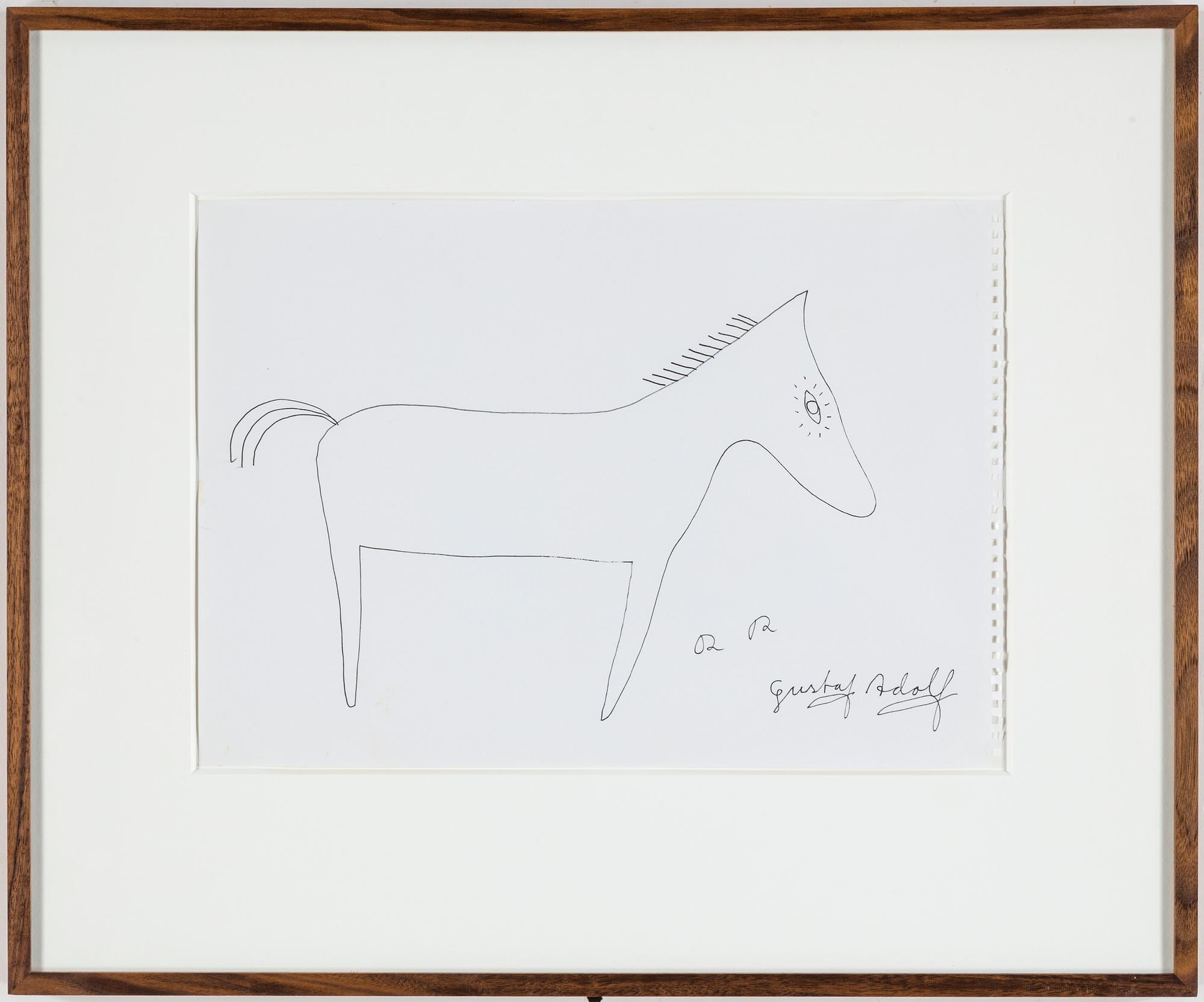 ROGER RISBERG, indian ink on paper, 2005, signed RR.
