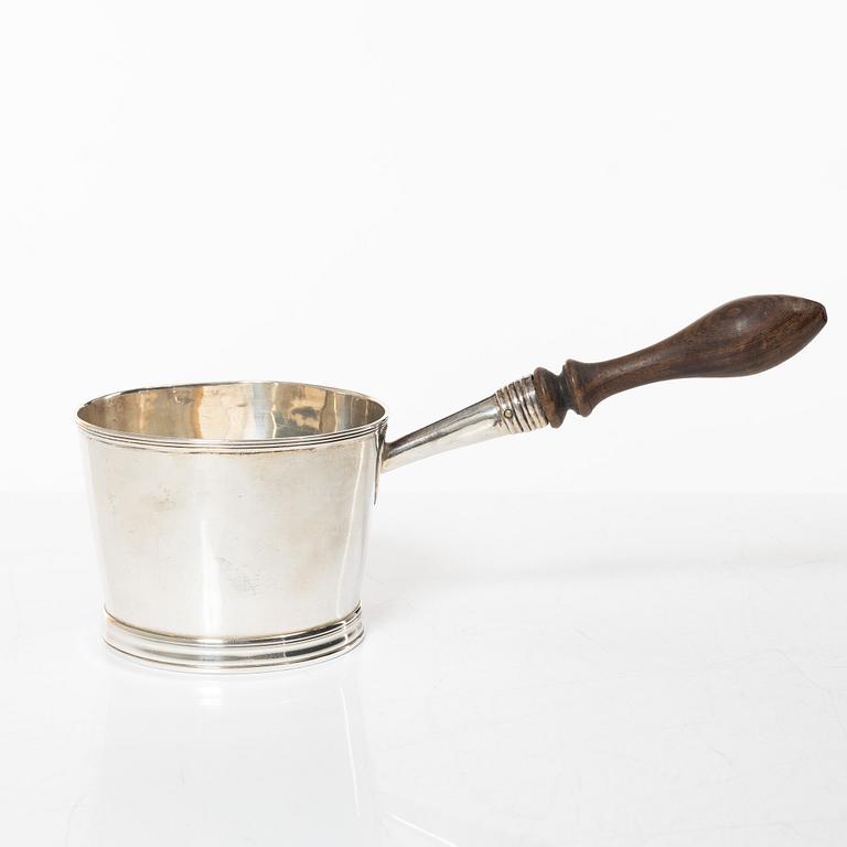 An English silver Brandypan, London 1797, Swedish import mark.