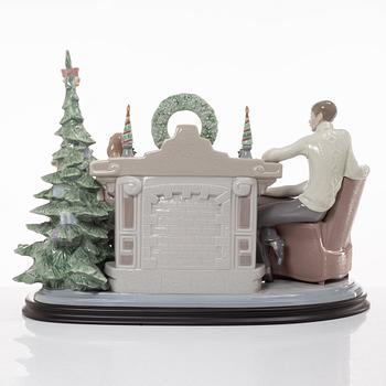 Francisco Polope, figurin, "A family christmas", Lladró, Spanien.