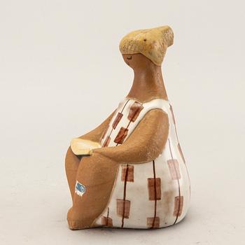 Lisa Larson, figurin Gustavsberg delvis glaserat stengods.