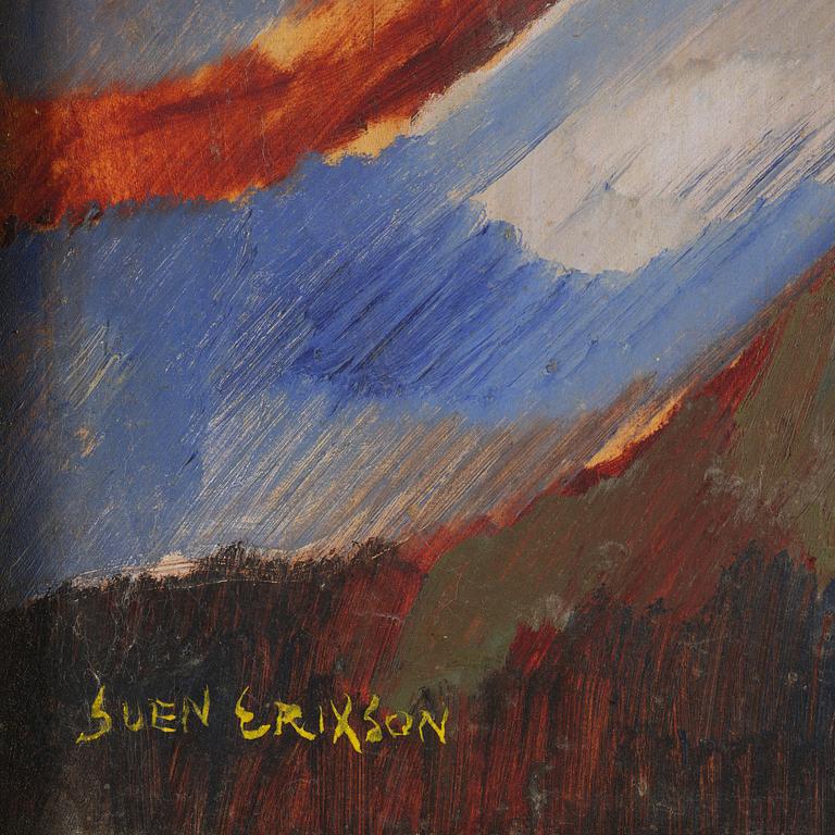 Sven X:et Erixson, The artist at his easel.