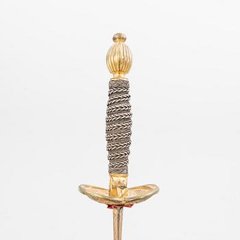 Värja för officer vid infanteriet, Sverige, gustaviansk.