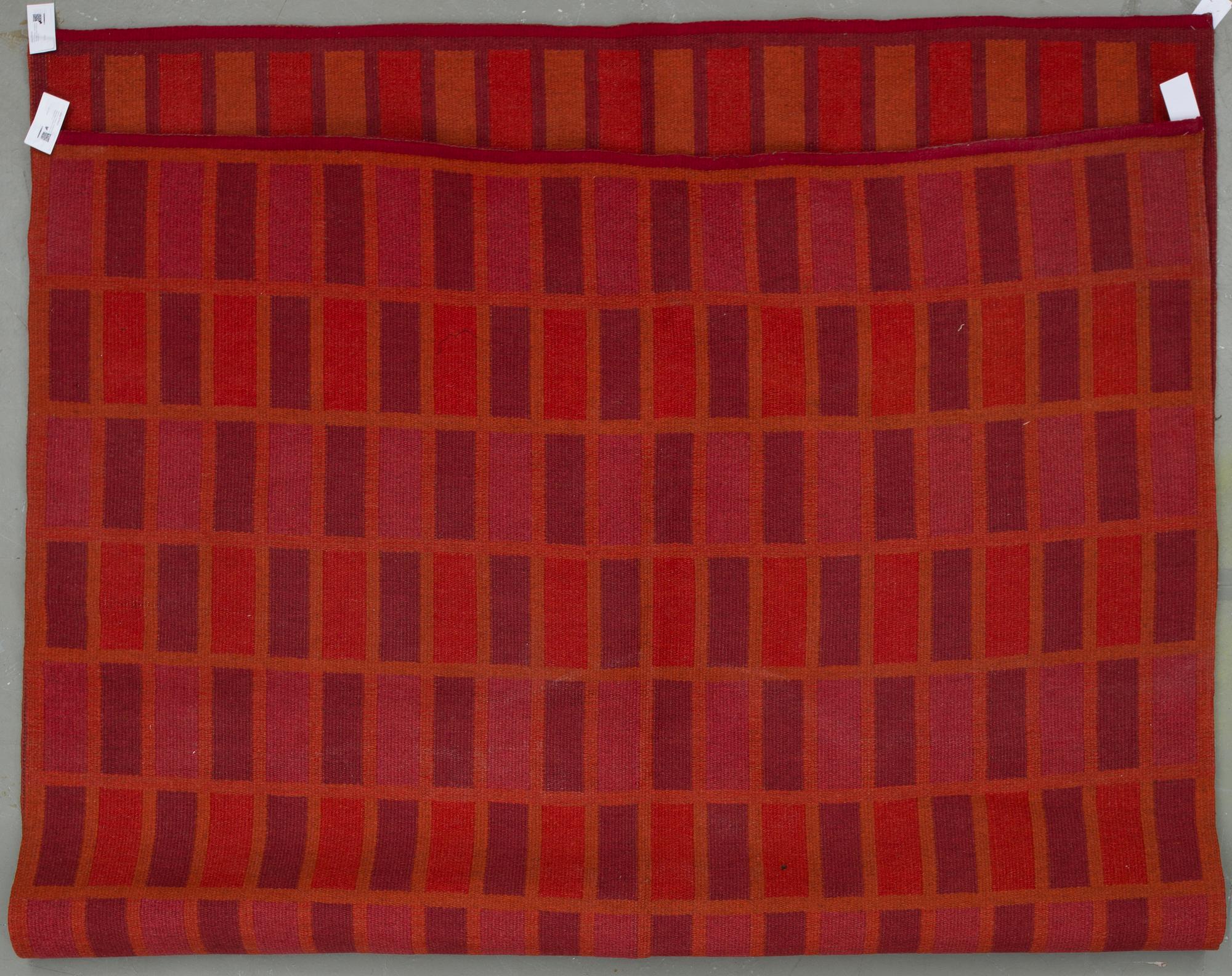 MATTA, rölakan, dubbelvävd, 1900-talets tredje kvartal. Ca 300x200 cm.