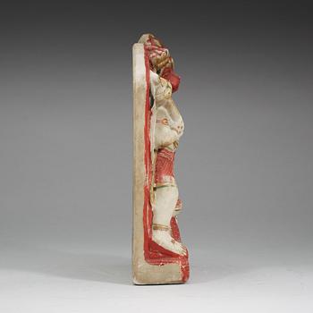 SKULPTUR, alabaster. Indien, 1800-tal.