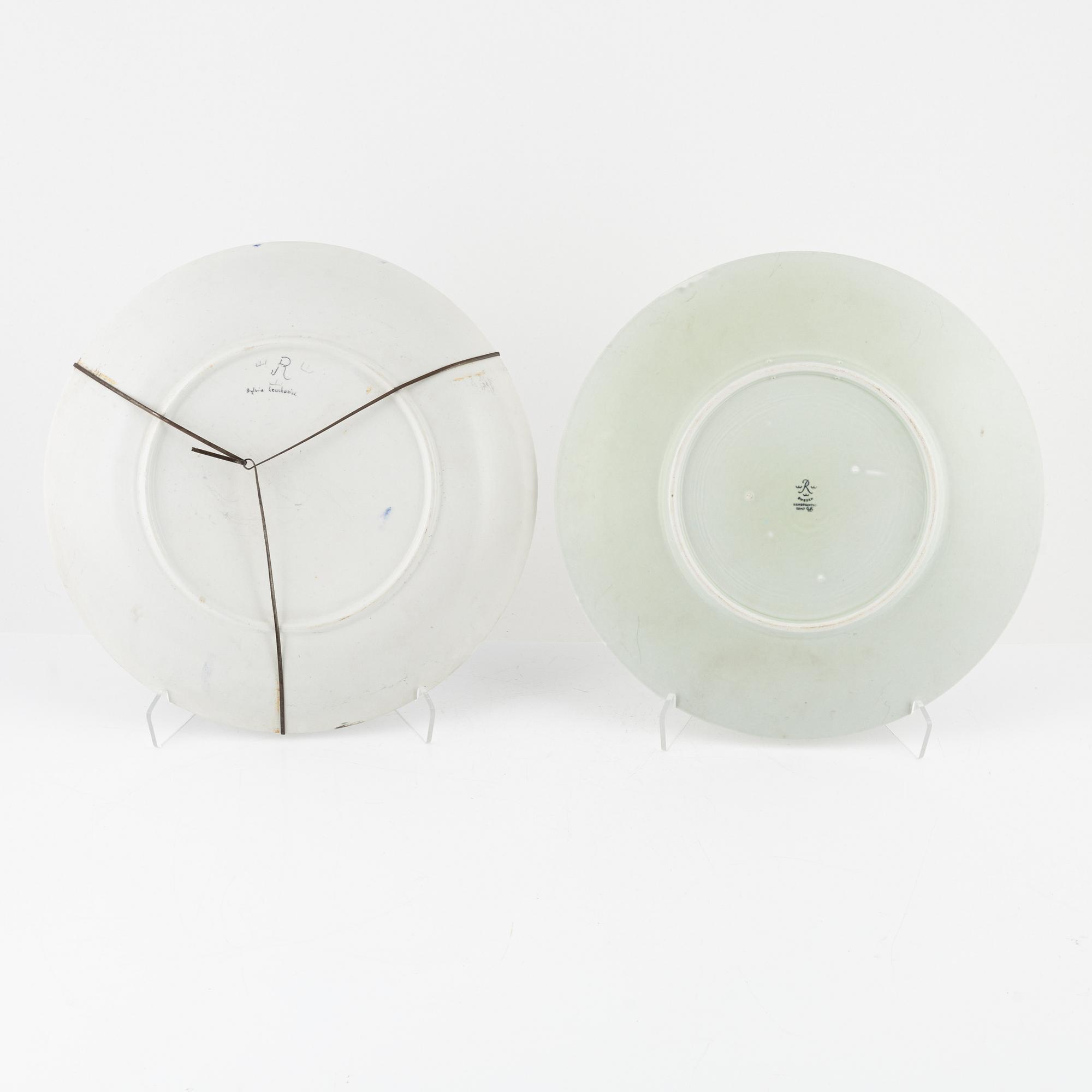 Praktfat, 4 st, Carl-Harry Stålhane, Oskar Dahl och Sylvia Leuchovius, Rörstrand.